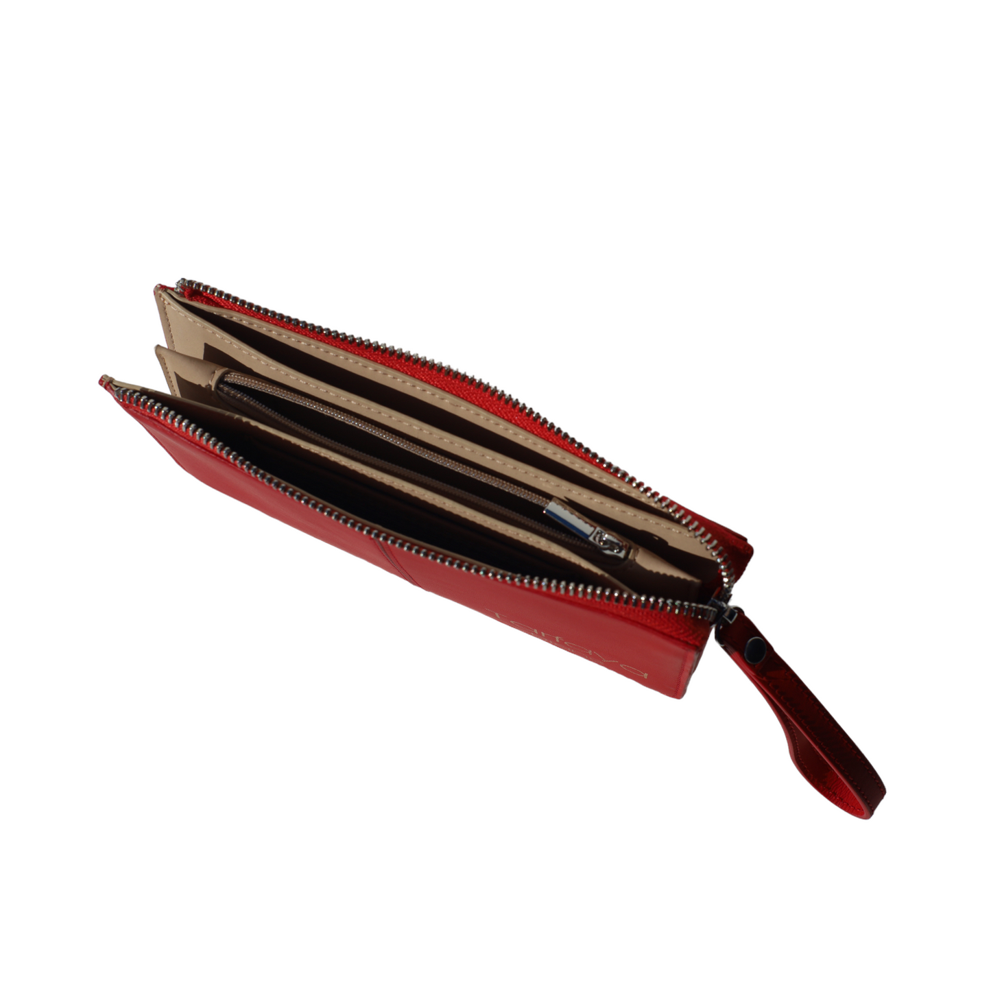 Velma Lee Continental Wristlet Red