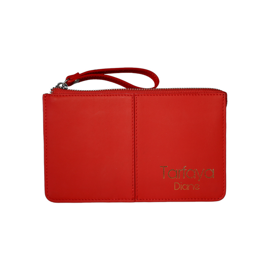 Velma Lee Continental Wristlet Red